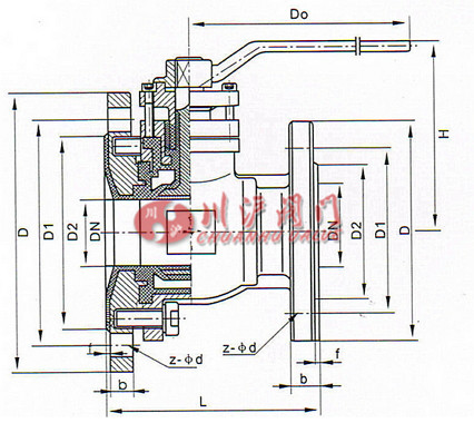 放料球閥 結(jié)構(gòu)圖