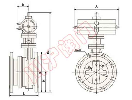 氣動伸縮蝶閥 結(jié)構圖