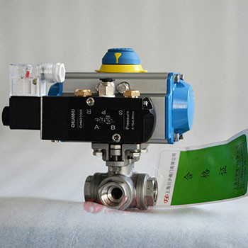 氣動三通內(nèi)螺紋球閥圖片