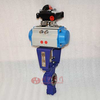 氣動V型調節(jié)球閥圖片