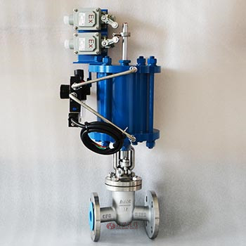 氣動(dòng)法蘭閘閥實(shí)物圖