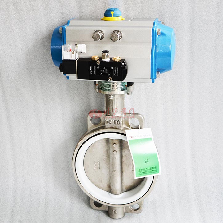 不銹鋼氣動(dòng)蝶閥圖片