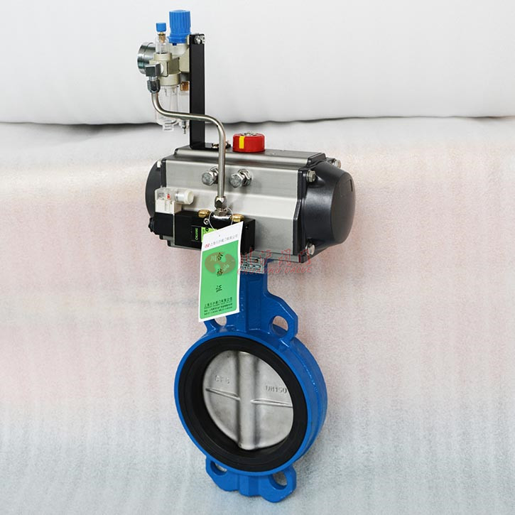 氣動(dòng)對夾蝶閥圖片